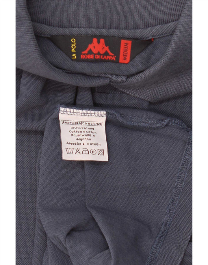 Kappa Mens Polo Shirt Medium Navy Blue Cotton