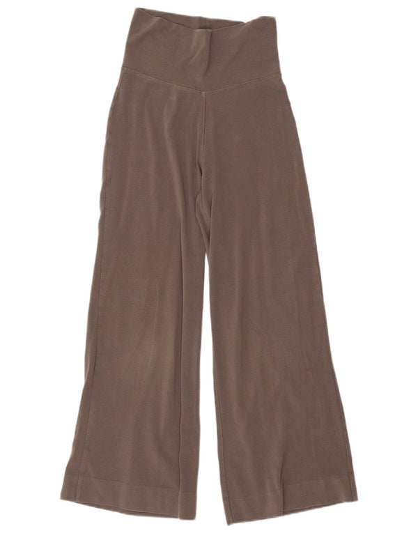 The White Company Womens Wide Leg Tracksuit Trousers UK 6 XS Grey Cotton