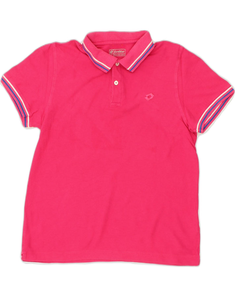 LOTTO Mens Polo Shirt Small Pink Cotton | Vintage Lotto | Thrift | Second-Hand Lotto | Used Clothing | Messina Hembry 