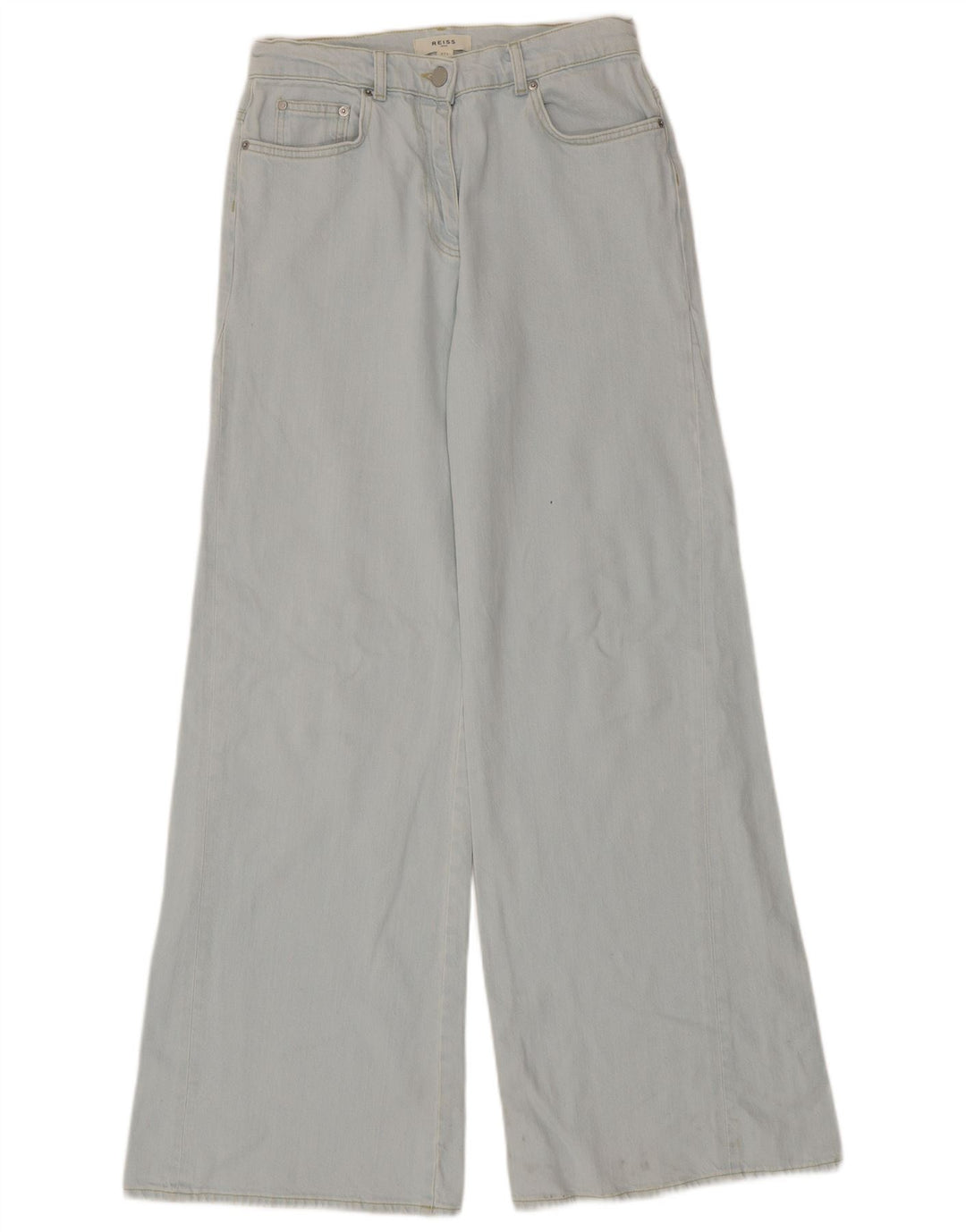Reiss Womens Wide Leg Jeans W27 L35 Blue Cotton