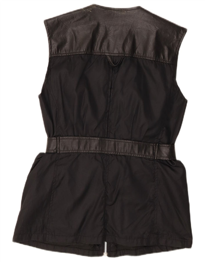 Cotton's Industries Womens Utility Gilet UK 14 Medium Black Polyamide