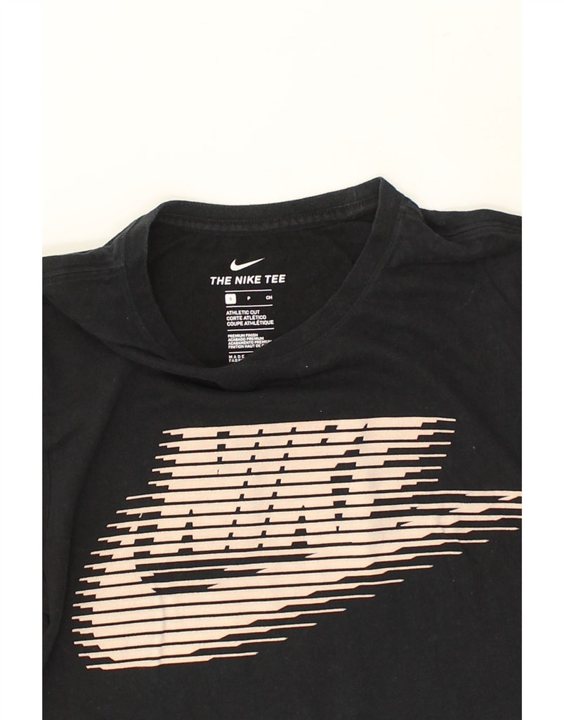 NIKE Mens The Nike Tee Graphic T-Shirt Top Small Black Cotton | Vintage Nike | Thrift | Second-Hand Nike | Used Clothing | Messina Hembry 