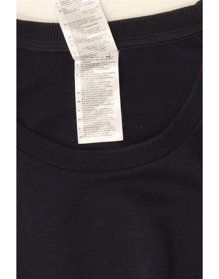 Adidas Mens Sweatshirt Jumper 2XL Navy Blue Cotton