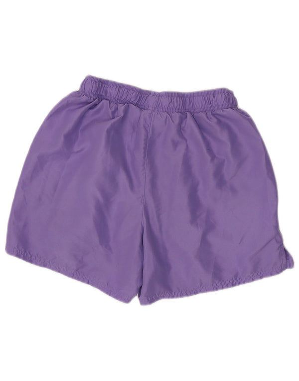 Nike Womens Sport Shorts UK 14 Medium  Purple Polyester