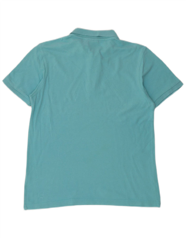 Fila Mens Polo Shirt Medium Blue Cotton