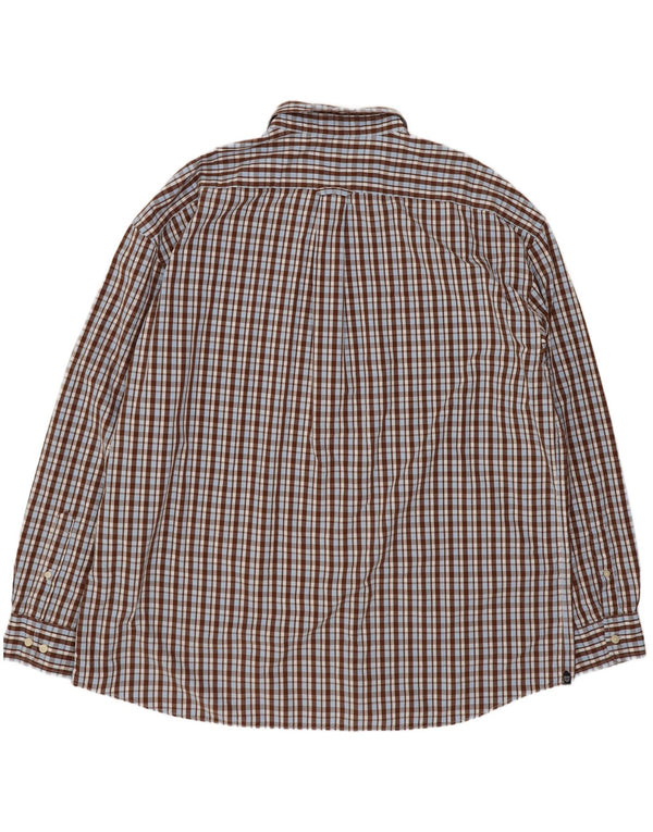Gant Mens Regular Fit Shirt 3XL Brown Check Cotton