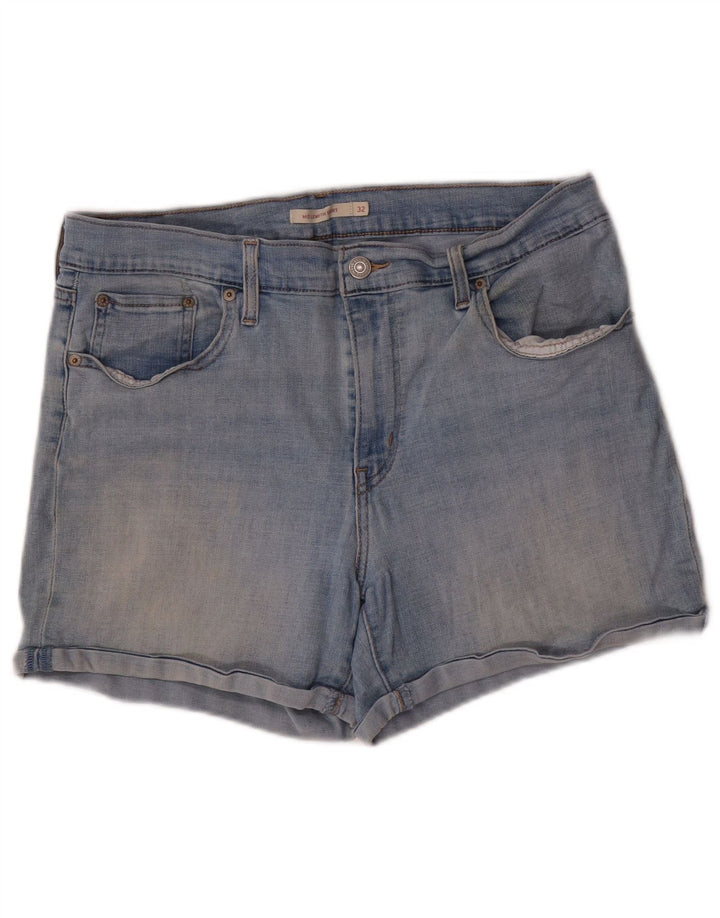 LEVI'S Womens Denim Shorts W32 Large Blue Cotton