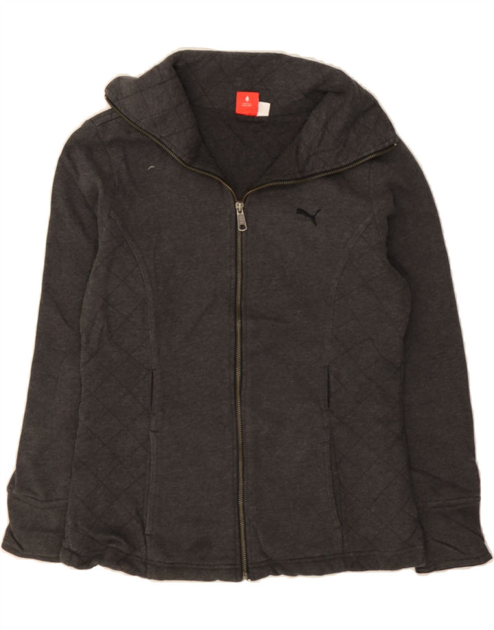 PUMA Womens Tracksuit Top Jacket UK 12 Medium  Grey Cotton Vintage Puma and Second-Hand Puma from Messina Hembry 