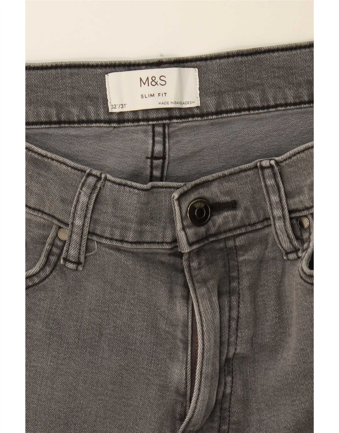 Marks & Spencer Mens Slim Jeans W32 L31 Grey