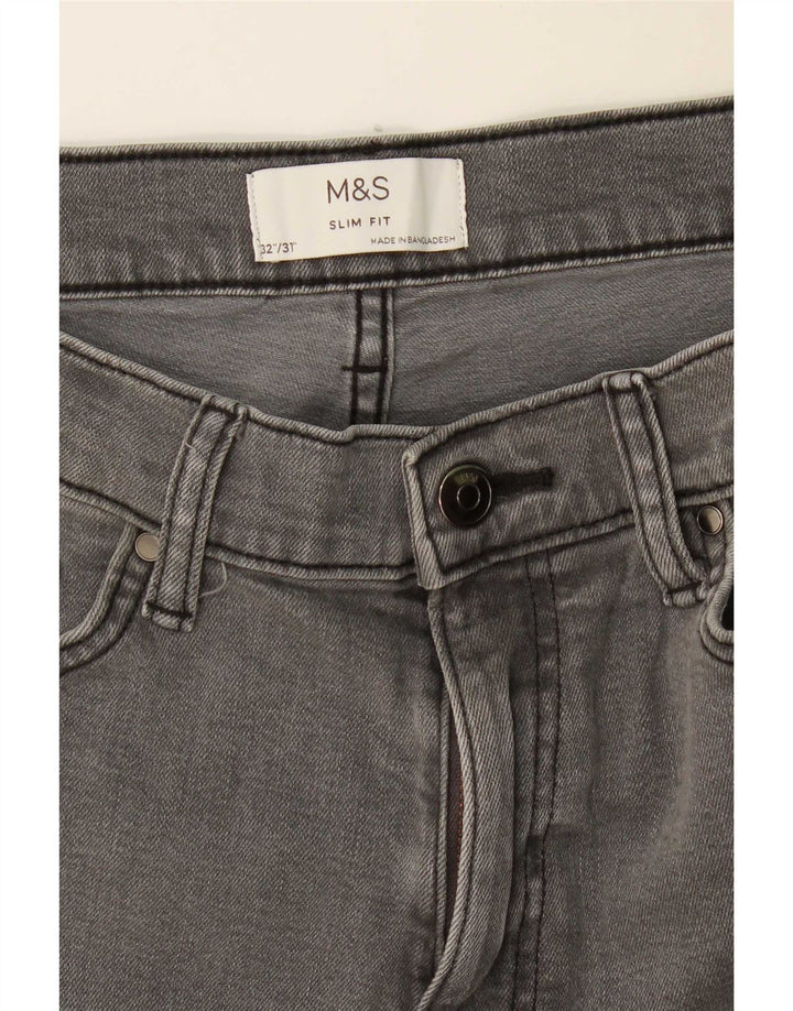 Marks & Spencer Mens Slim Jeans W32 L31 Grey