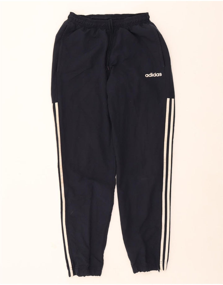 ADIDAS Womens Tracksuit Trousers Joggers UK 10 Small  Navy Blue Polyester
