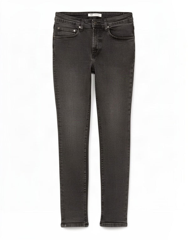 Zara Mens Slim Jeans EU 38 Small W30 L30 Grey