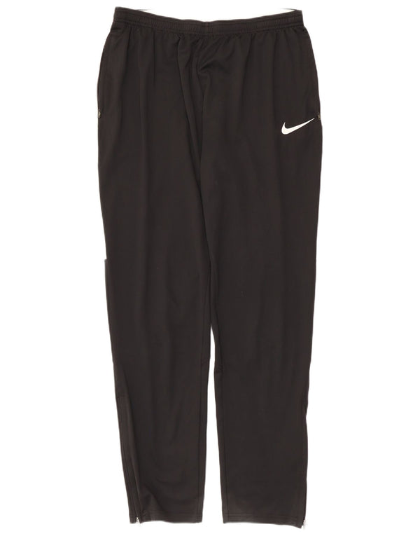 Nike Mens Dri Fit Tracksuit Trousers Large  Black Colourblock Polyester