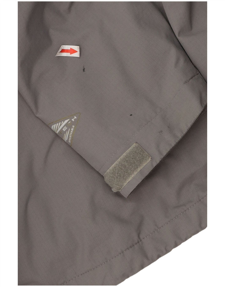 Columbia Mens Hooded Windbreaker Jacket UK 38 Medium Grey Colourblock