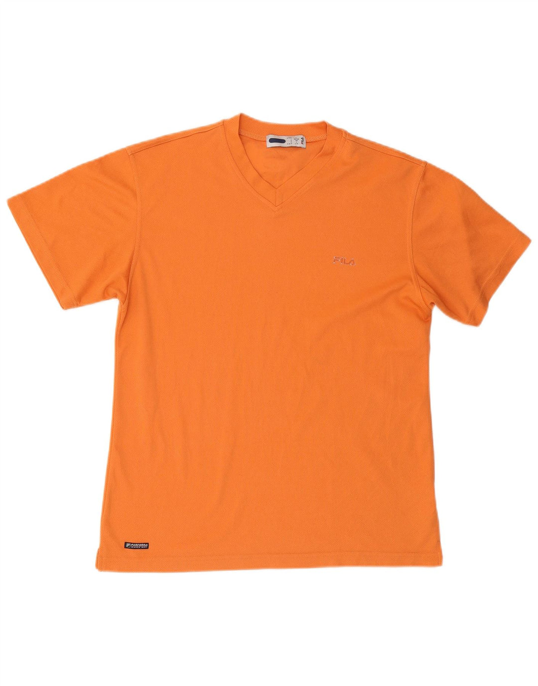 FILA Womens T-Shirt Top UK 16 Large Orange Polyester