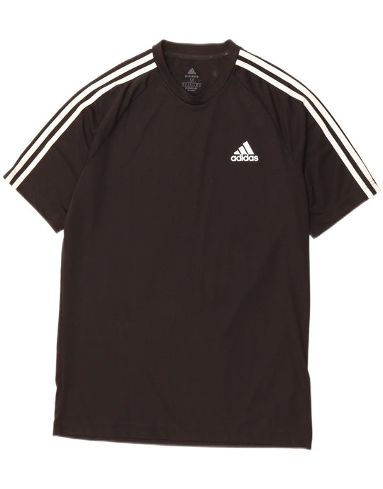 ADIDAS Mens Aeroready T-Shirt Top Medium Black Polyester | Vintage