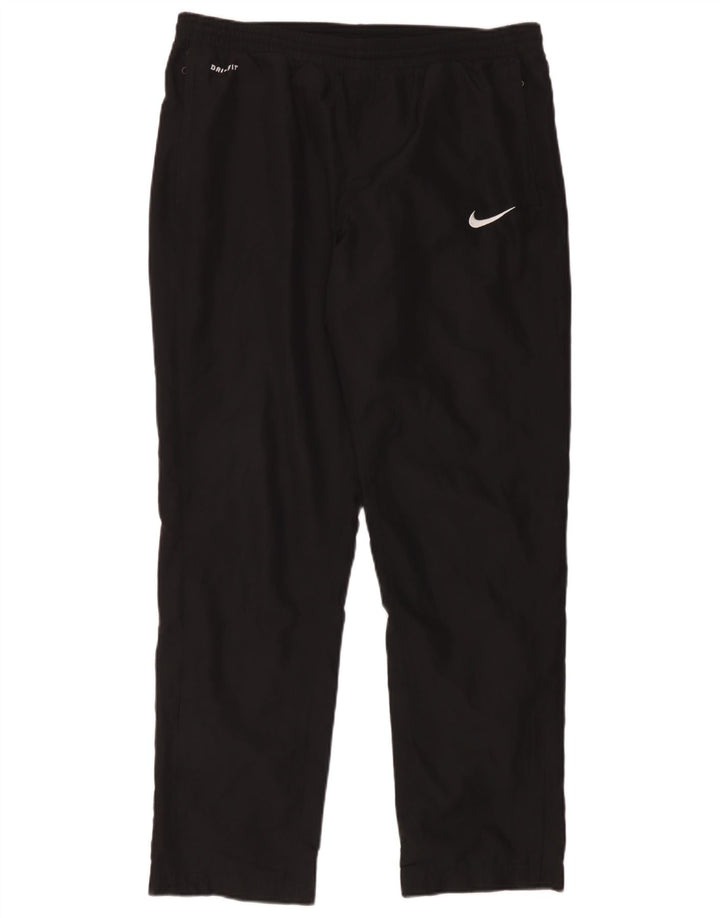Nike Mens Dri Fit Tracksuit Trousers Large  Black Polyester