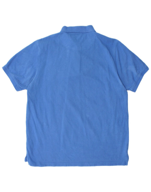 PIERRE CARDIN Mens Regular Fit Polo Shirt XL Blue Cotton