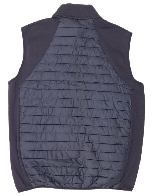 CALVIN KLEIN Mens Padded Gilet UK 42 XL Navy Blue Polyester