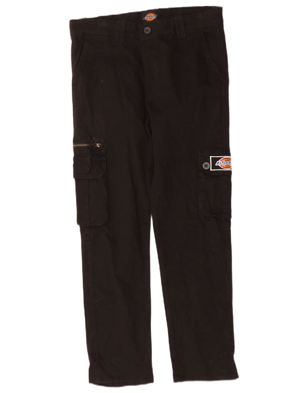 Dickies Mens Straight Cargo Trousers W32 L27 Black