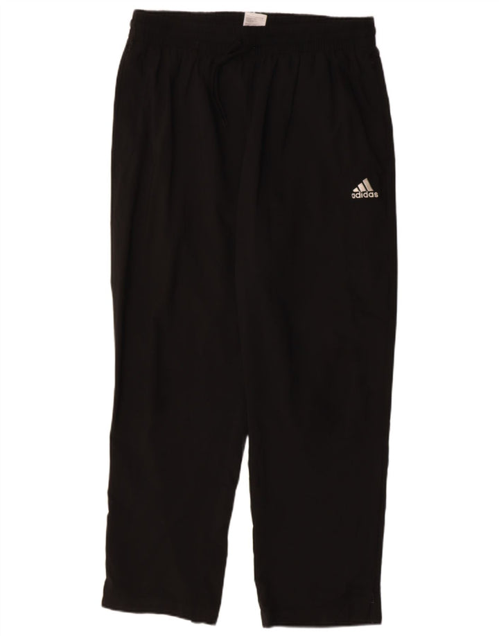 ADIDAS Mens Tracksuit Trousers Large  Black Polyester