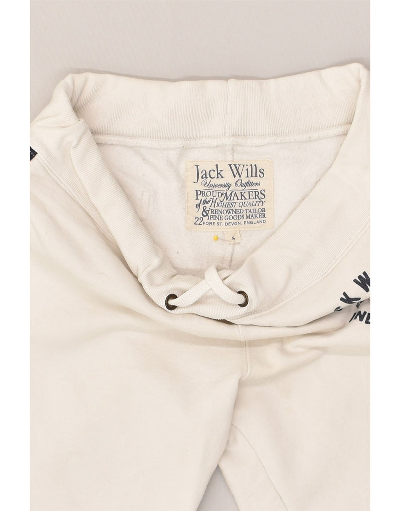 JACK WILLS Mens Sport Shorts Small White Cotton | Vintage Jack Wills | Thrift | Second-Hand Jack Wills | Used Clothing | Messina Hembry 