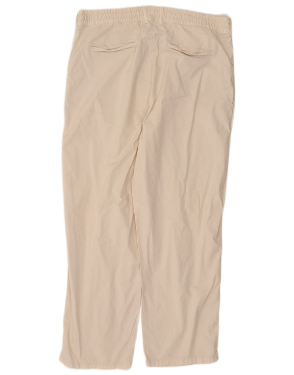 Zara Mens Straight Chino Trousers XL W34 L29 White Cotton