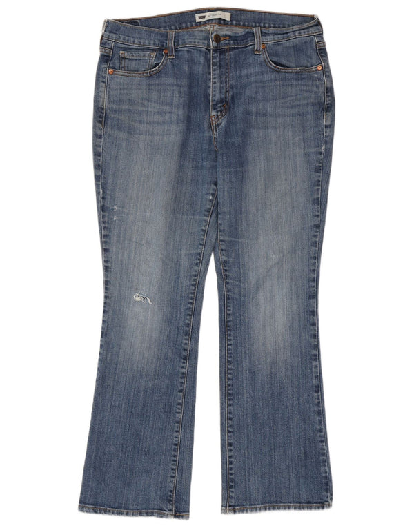 LEVI'S Womens 515 High Waist Bootcut Jeans US 14 XL W32 L28 Blue
