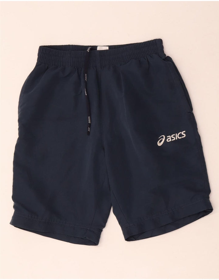 ASICS Mens Sport Shorts Small  Navy Blue Polyester
