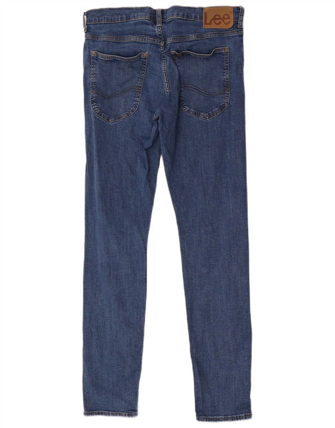 Lee Womens Luke Slim Jeans W31 L32 Blue Cotton