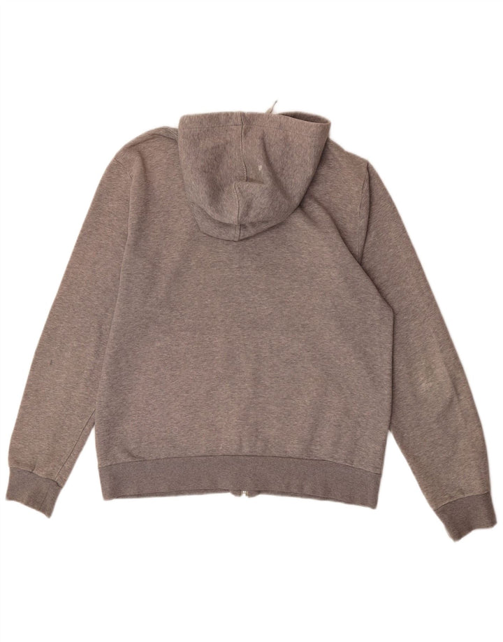 Puma Mens Graphic Zip Hoodie Sweater Medium Grey Cotton
