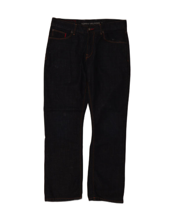 Tommy Hilfiger Mens Mercer Straight Jeans W32 L30 Navy Blue Cotton