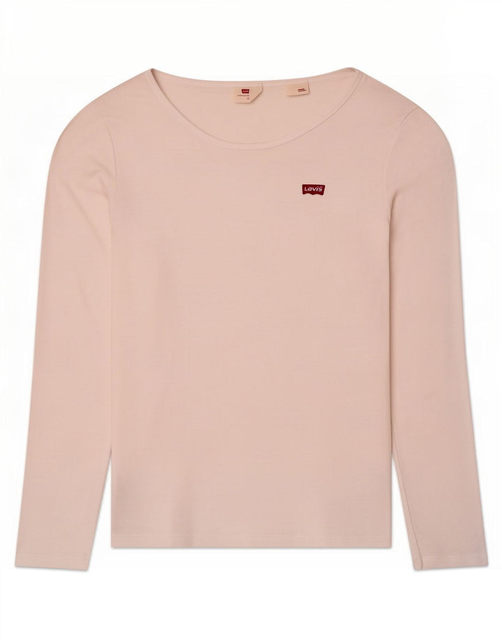 Levi's Womens Top Long Sleeve UK 12 Medium White