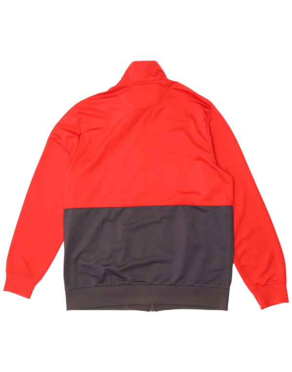 Lotto Mens Tracksuit Top Jacket 2XL Red Colourblock