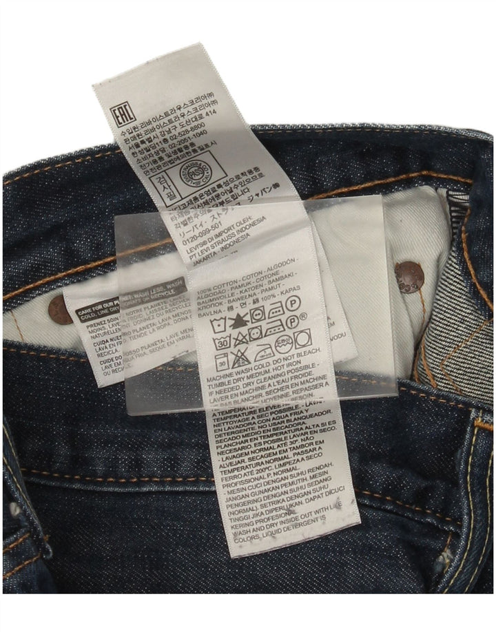 Levi's Mens 501 Straight Jeans W36 L30 Blue Cotton