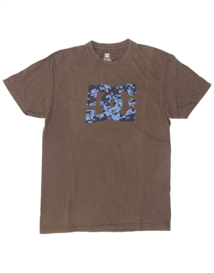 DC Mens Graphic T-Shirt Top Medium Grey Cotton