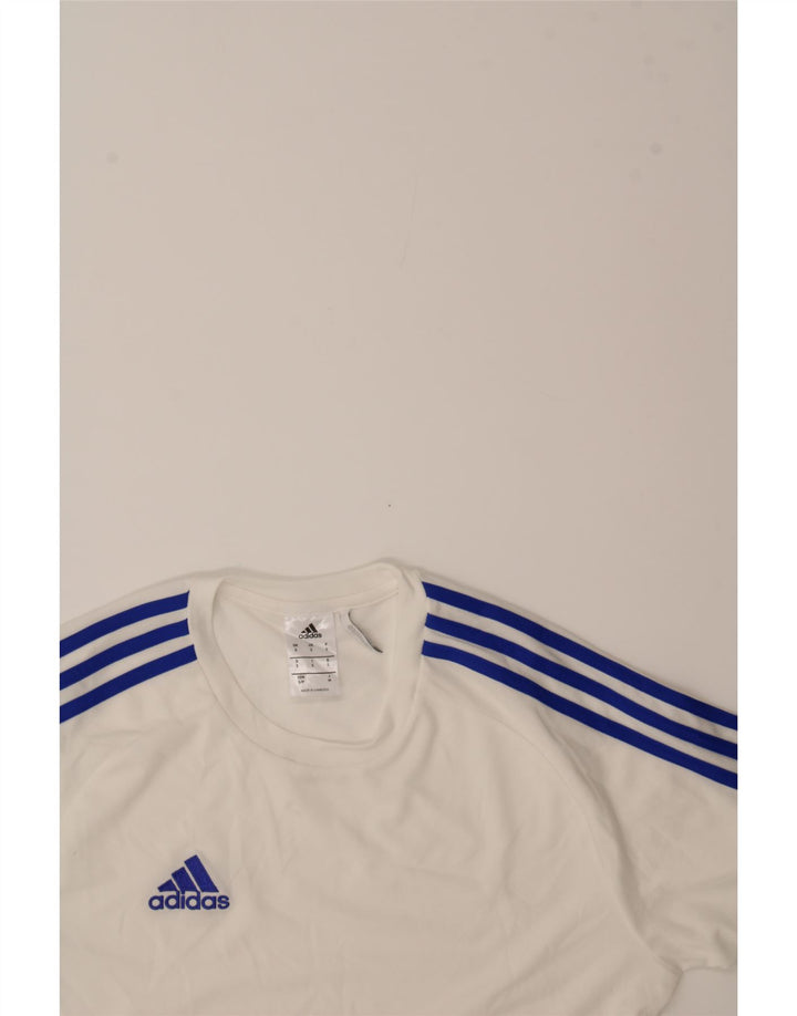 ADIDAS Mens Climalite T-Shirt Top Small White Polyester Vintage Adidas and Second-Hand Adidas from Messina Hembry 