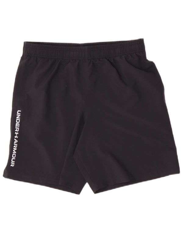 Under Armour Boys Graphic Sport Shorts 13-14 Years XL Navy Blue Polyester