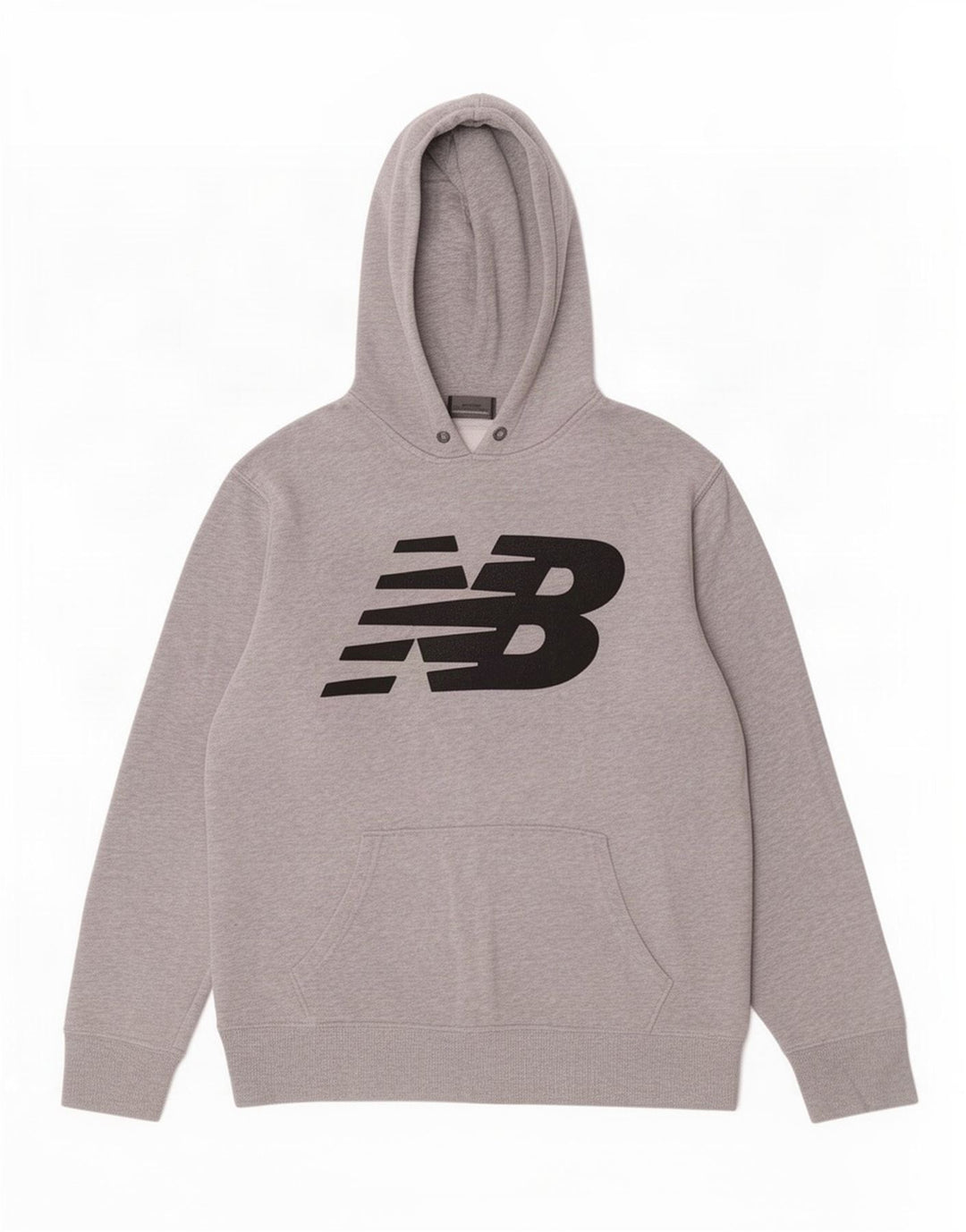 New Balance Mens Graphic Hoodie Jumper Medium Grey Cotton