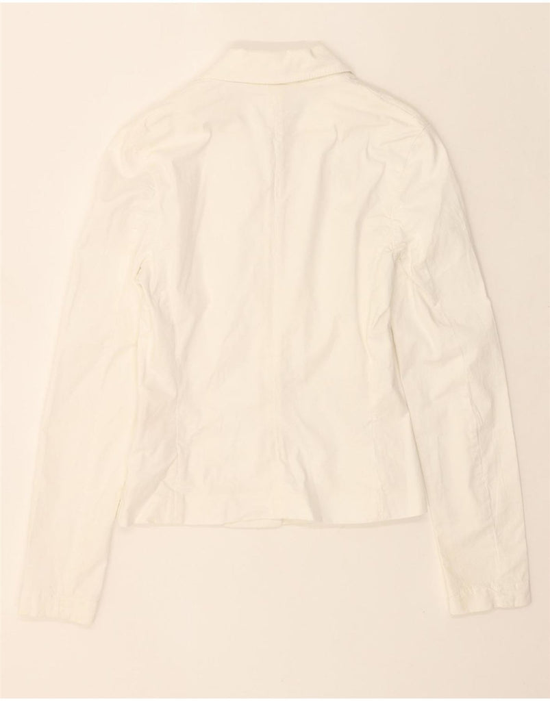 GF FERRE Womens 3 Button Blazer Jacket IT 42 Medium White Vintage GF Ferre and Second-Hand GF Ferre from Messina Hembry 