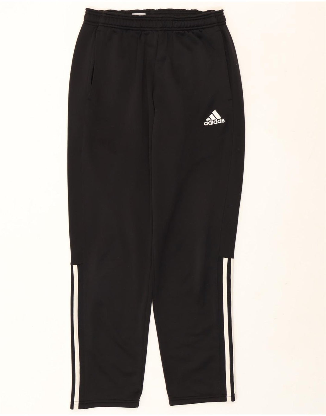 Adidas Mens Tracksuit Trousers Medium Black Polyester
