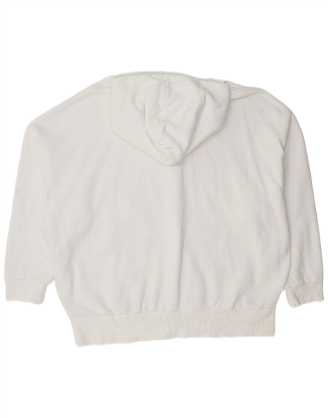 REEBOK Womens Oversized Hoodie Jumper UK 20/22 XL White Cotton