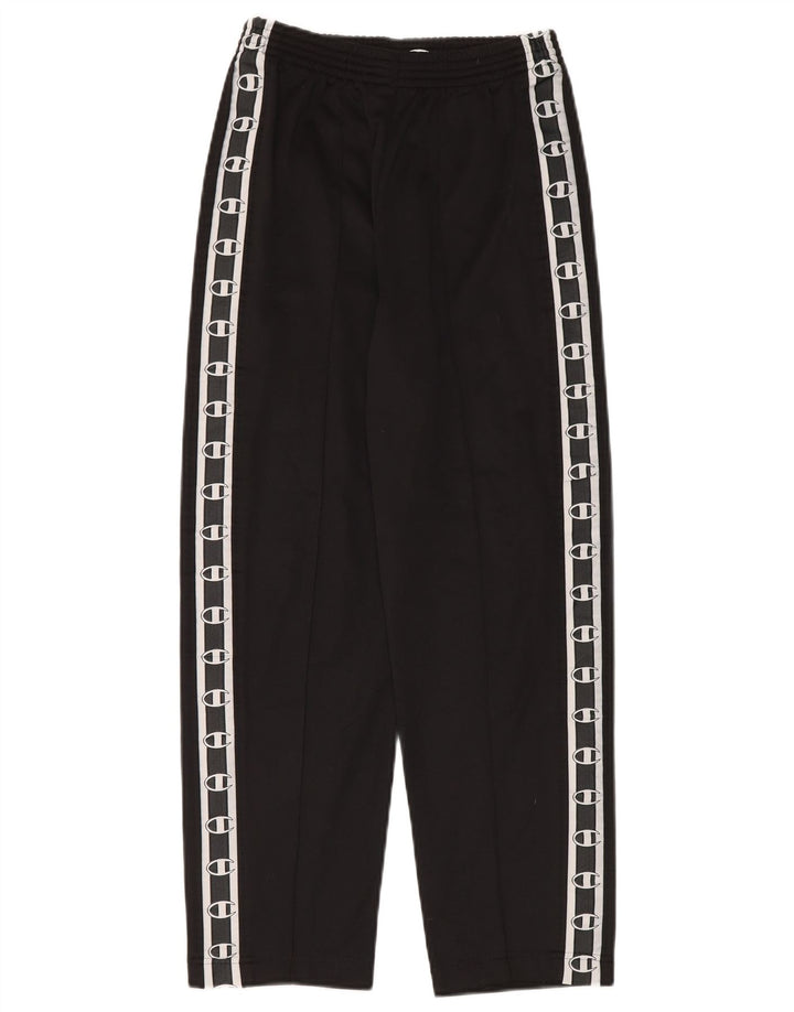 Champion Mens Graphic Tracksuit Trousers Small  Black Polyester