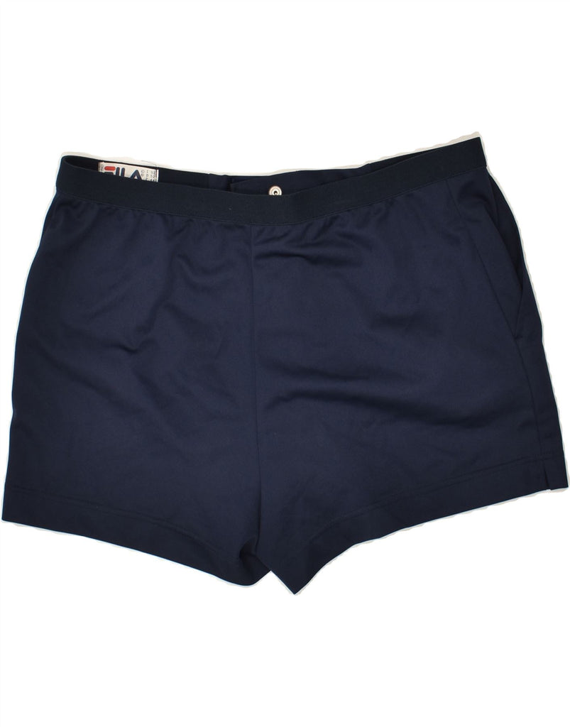 FILA Mens Casual Shorts IT 44 XS Navy Blue | Vintage Fila | Thrift | Second-Hand Fila | Used Clothing | Messina Hembry 