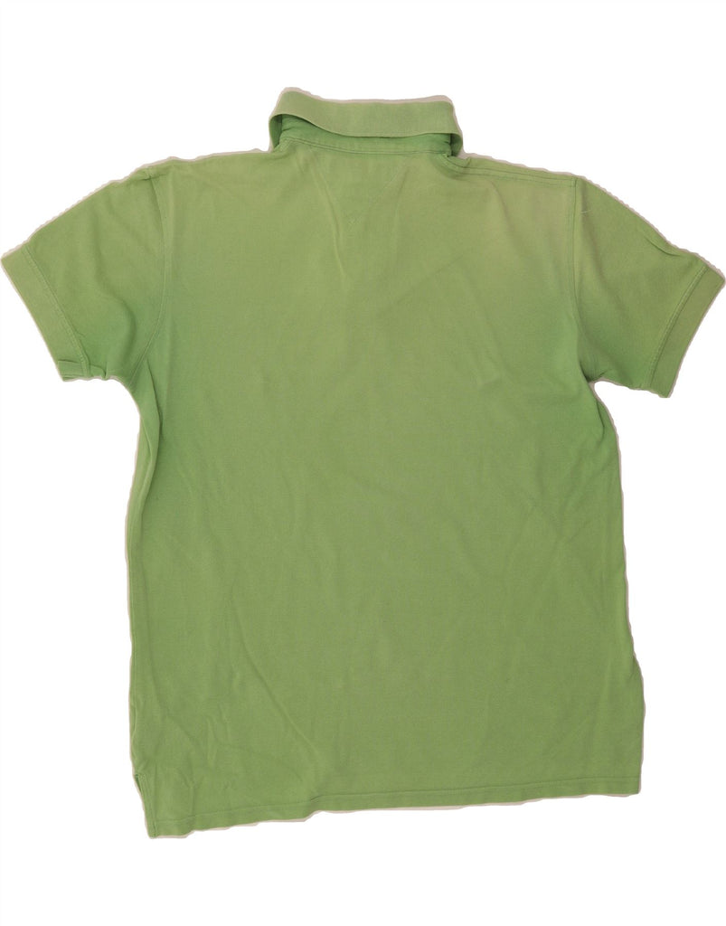 TOMMY HILFIGER Mens Polo Shirt Large Green Cotton Vintage Tommy Hilfiger and Second-Hand Tommy Hilfiger from Messina Hembry 