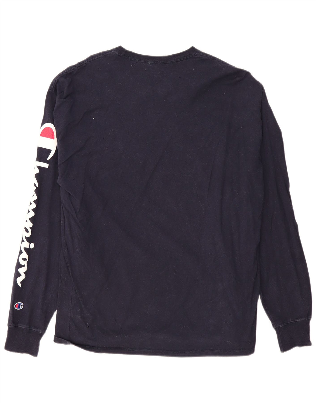 CHAMPION Mens Graphic Top Long Sleeve XL Navy Blue