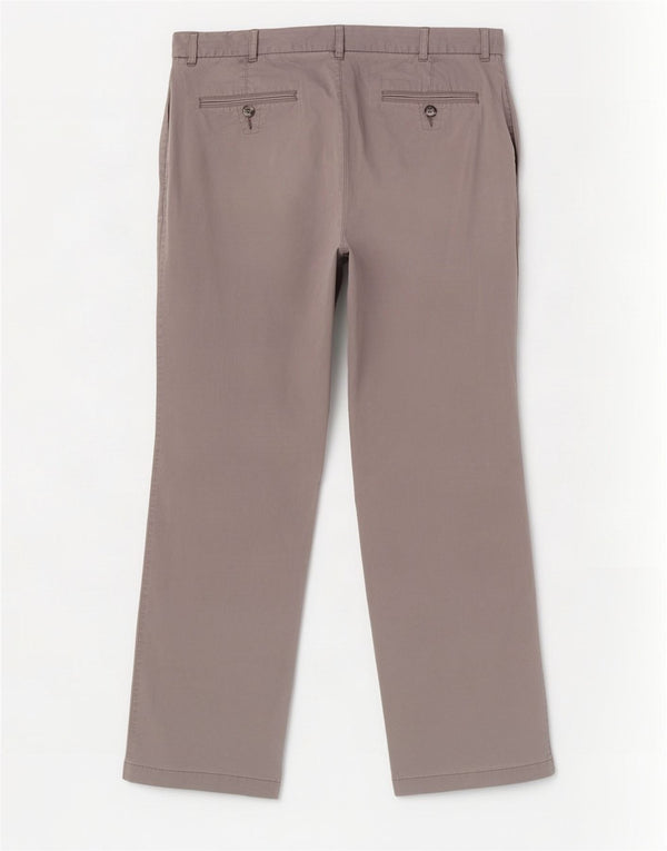 Marks & Spencer Mens Straight Chino Trousers W36 L29 Grey Cotton