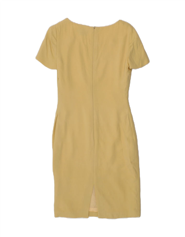 LUISA SPAGNOLI Womens Sheath Dress IT 44 Medium Beige Silk Vintage Luisa Spagnoli and Second-Hand Luisa Spagnoli from Messina Hembry 