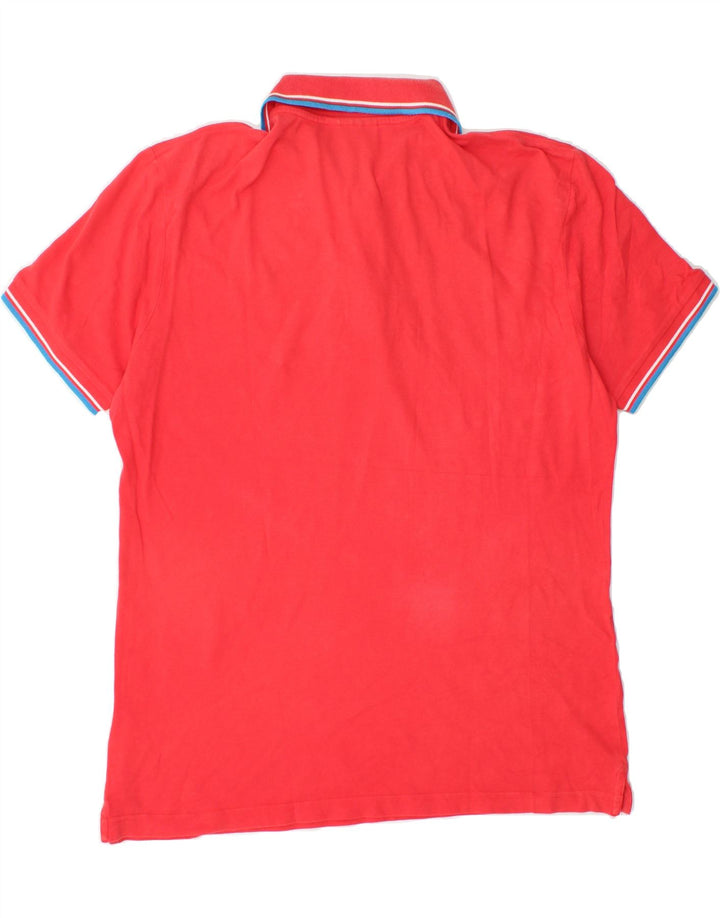 DIADORA Mens Polo Shirt XL Red Cotton Vintage Diadora and Second-Hand Diadora from Messina Hembry 