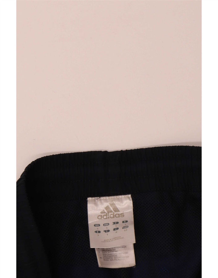 Adidas Mens Tracksuit Trousers Small Navy Blue Colourblock Polyester